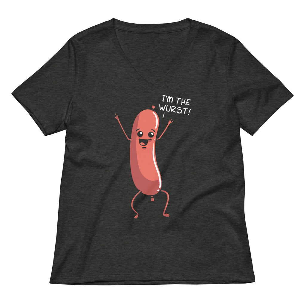 I'm The Wurst Women's V-Neck Tee product image 3