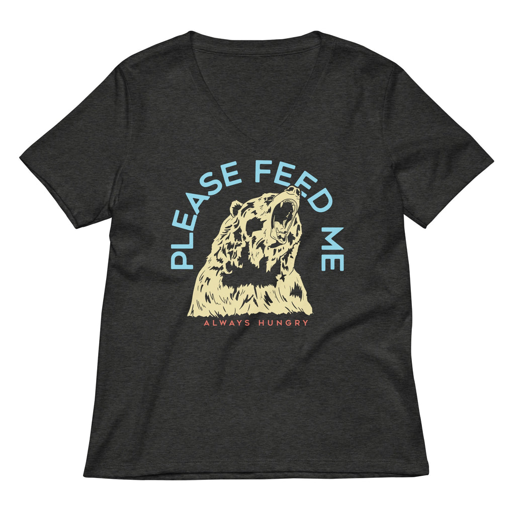 Please Feed Me, Always Hungry Women's V-Neck Tee product image 3