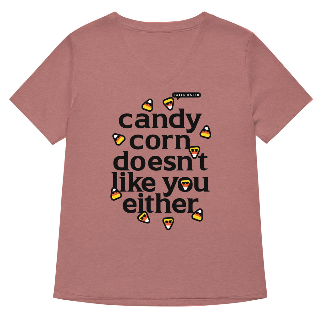 Candy Corn Doesn't Like You Either Women's V-Neck Tee product image 1
