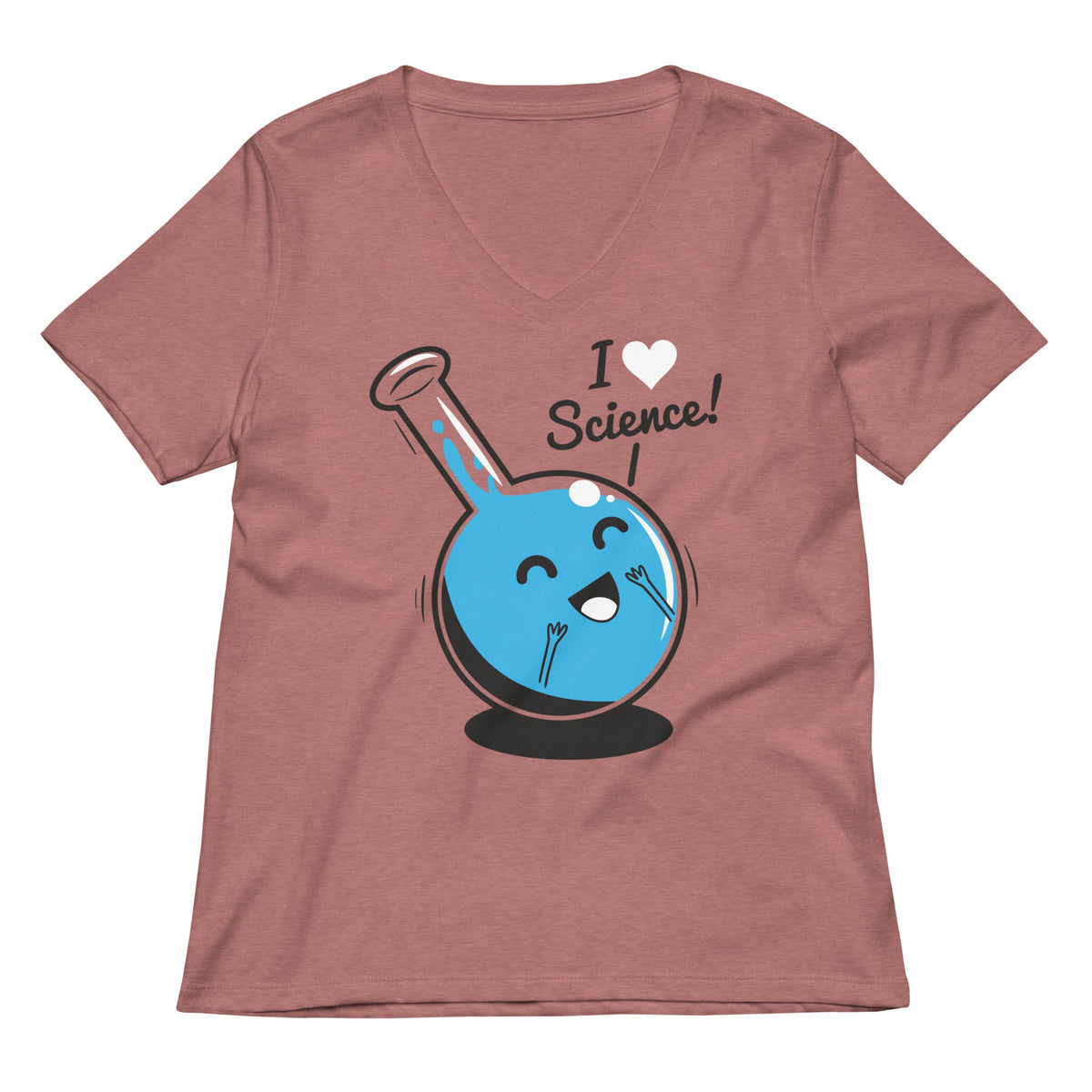 I Heart Science Women's V-Neck Tee product image 2