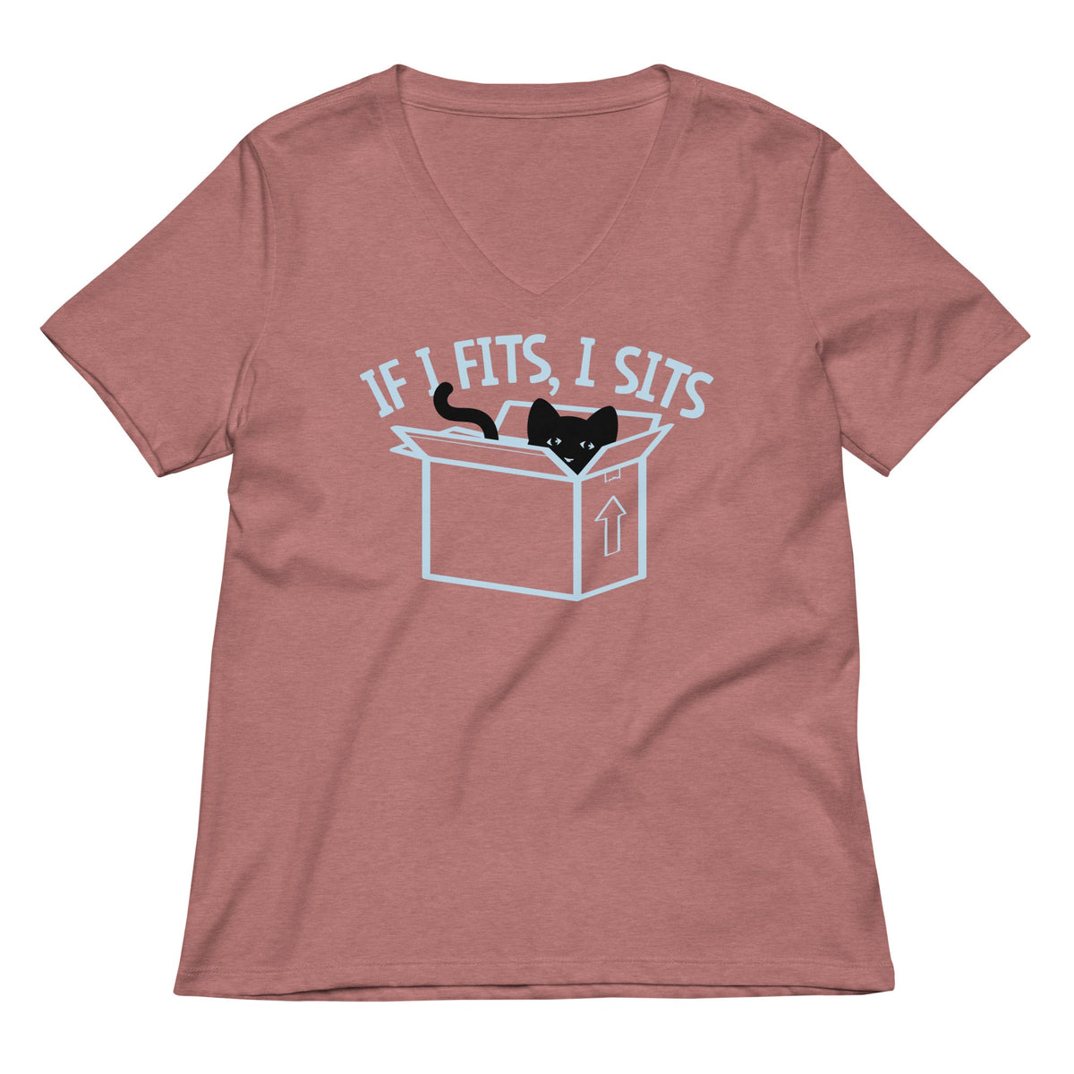 If I Fits, I Sits Women's V-Neck Tee product image 2