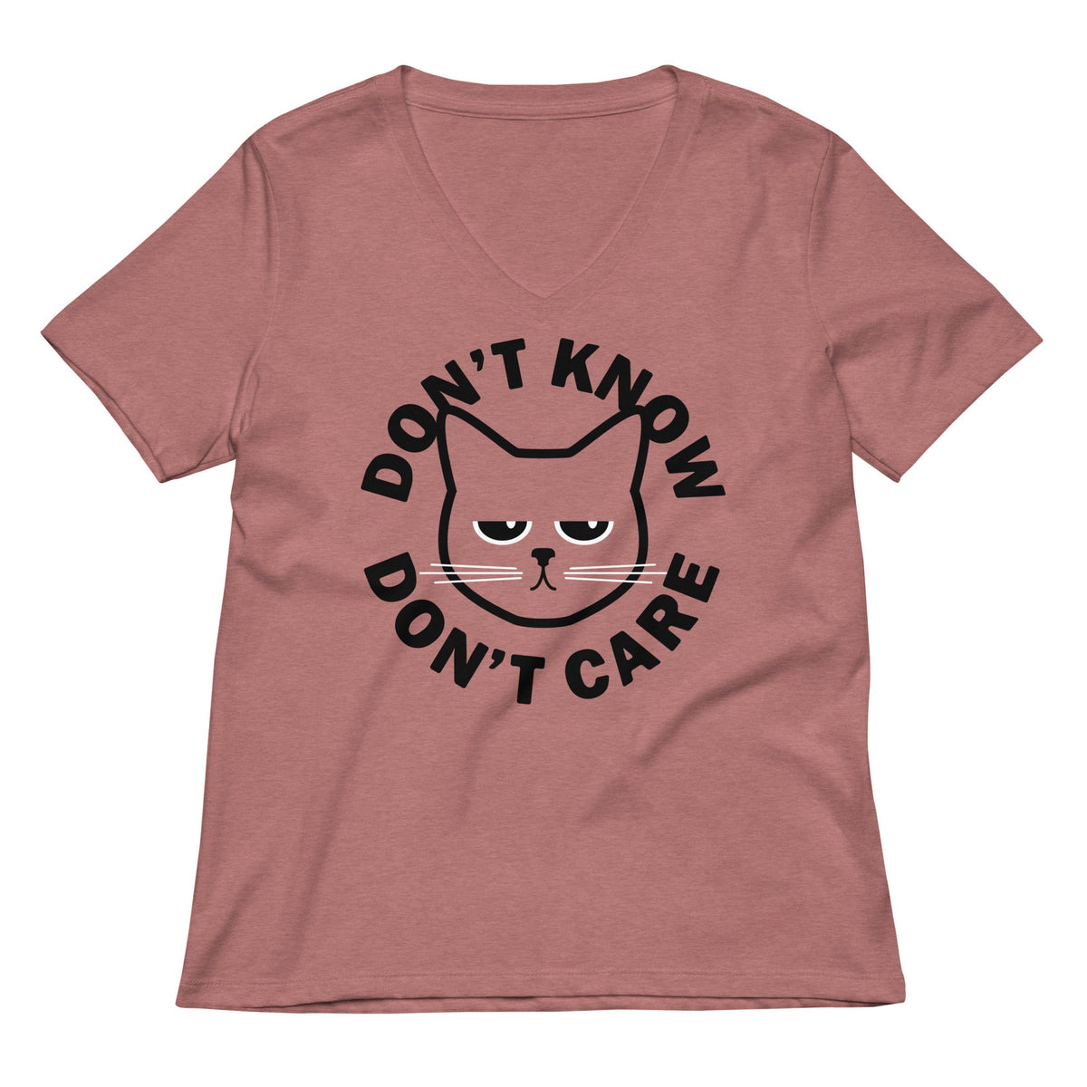 Don't Know Care Women's V-Neck Tee product image 2