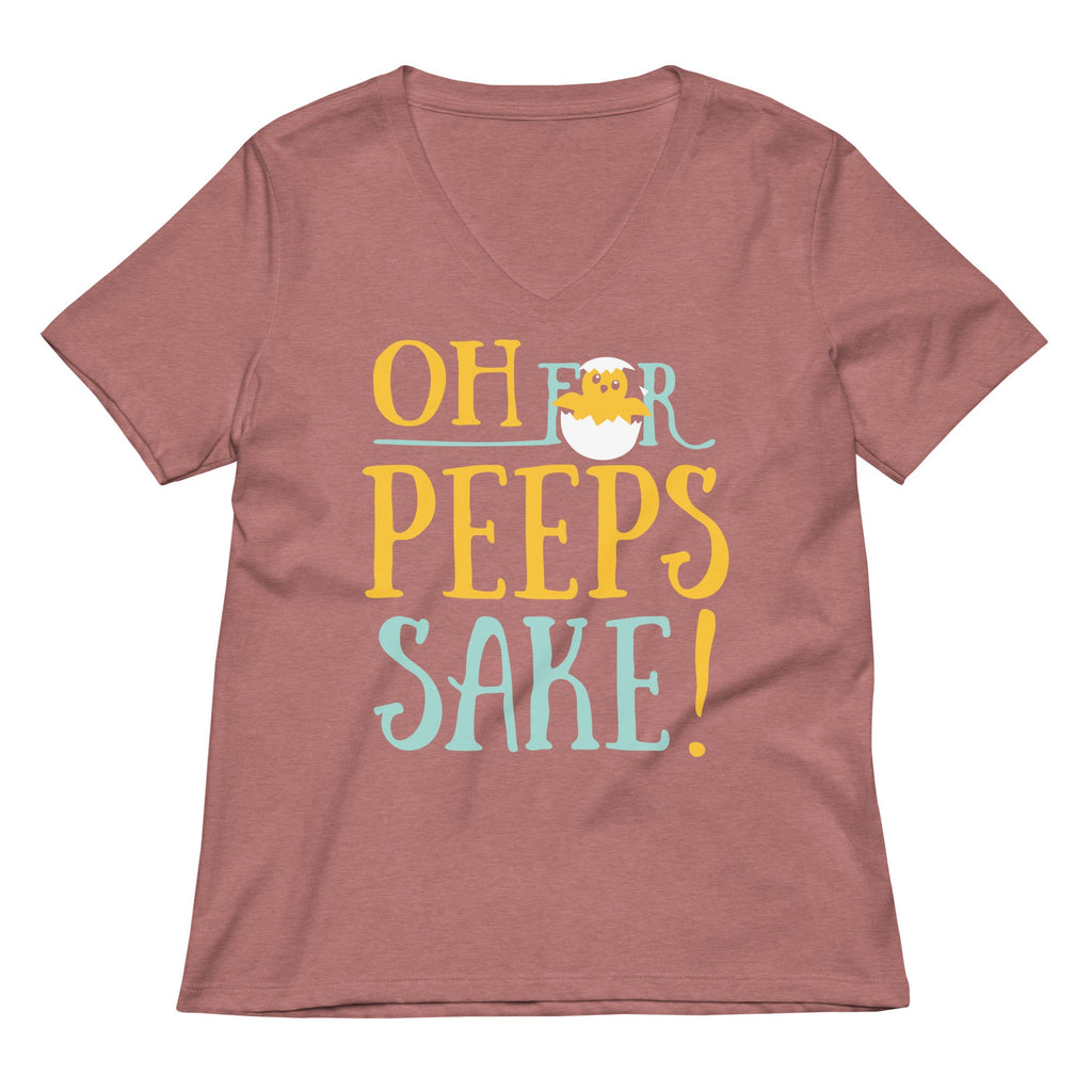 Oh For Peeps Sake Women's V-Neck Tee product image 5