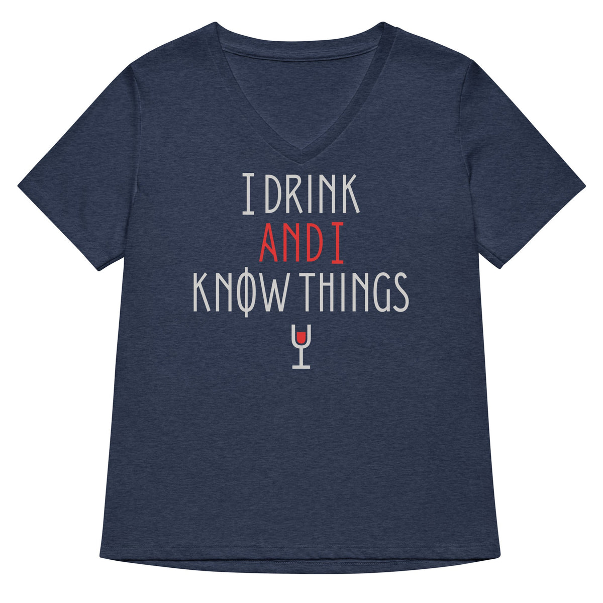 I Drink And I Know Things Women's V-Neck Tee product image 3