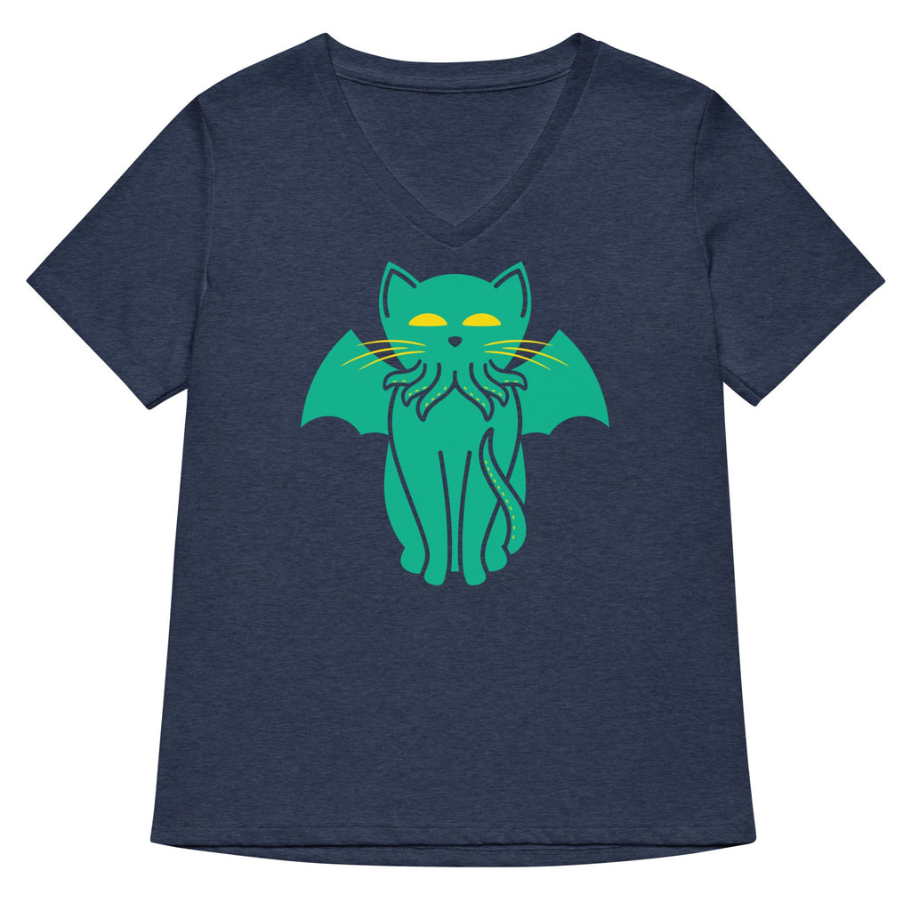 Cathulhu Women's V-Neck Tee product image 1