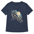 3 Tri Moon Women's V-Neck Tee product image 1
