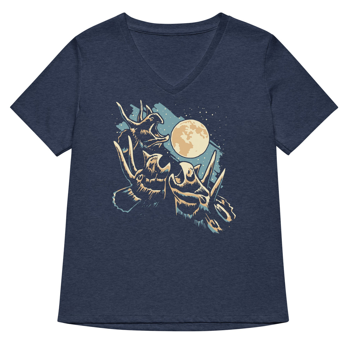 3 Tri Moon Women's V-Neck Tee product image 1