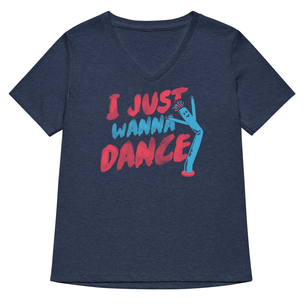 I Just Wanna Dance Women's V-Neck Tee product image 4