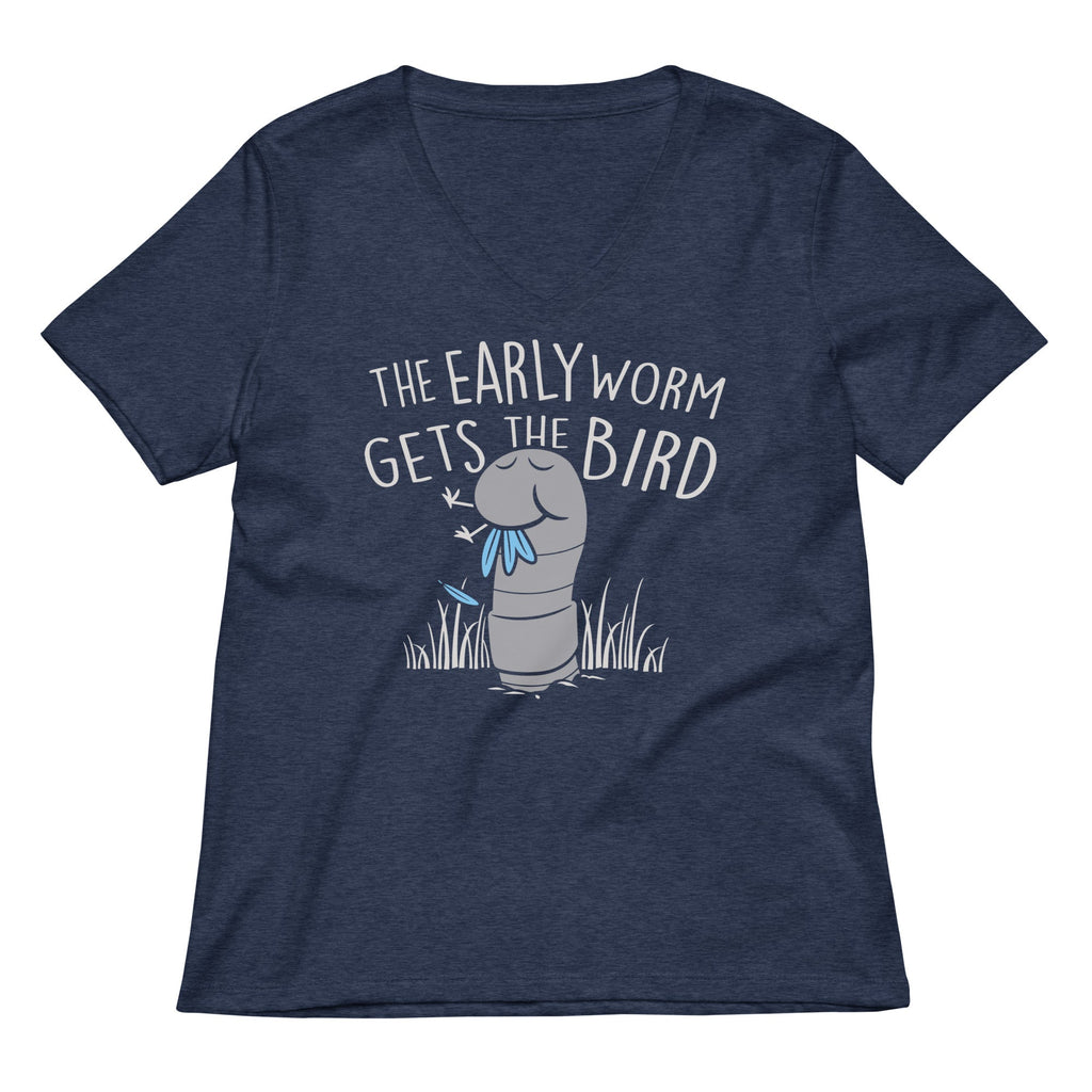 The Early Worm Gets Bird Women's V-Neck Tee product image 2
