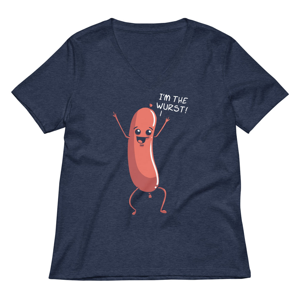 I'm The Wurst Women's V-Neck Tee product image 2