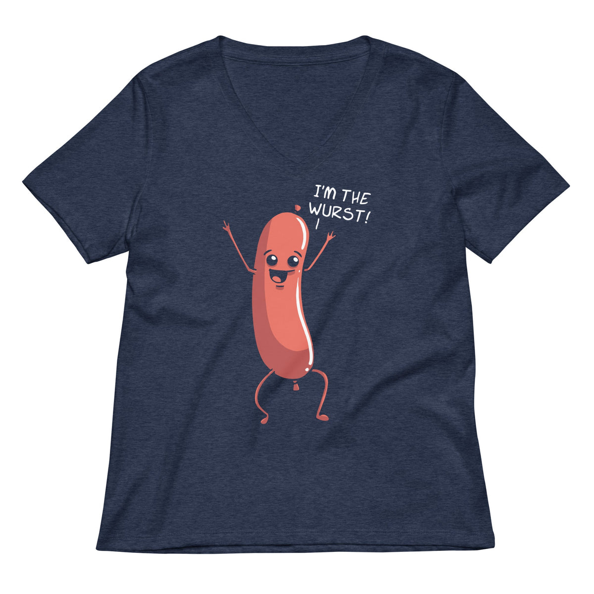 I'm The Wurst Women's V-Neck Tee product image 2