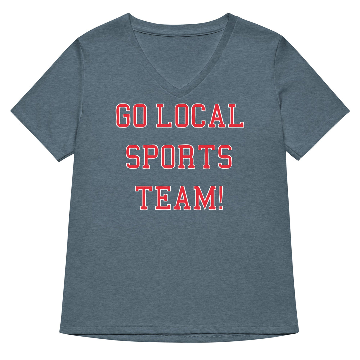 Go Local Sports Team! Women's V-Neck Tee product image 3