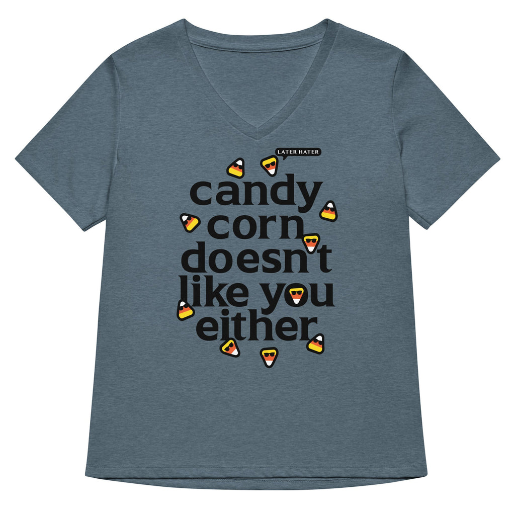 Candy Corn Doesn't Like You Either Women's V-Neck Tee product image 2