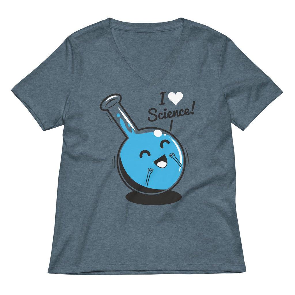 I Heart Science Women's V-Neck Tee product image 1