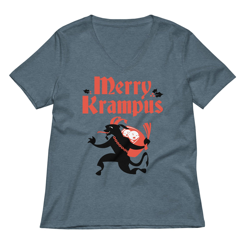 Merry Krampus Women's V-Neck Tee product image 1