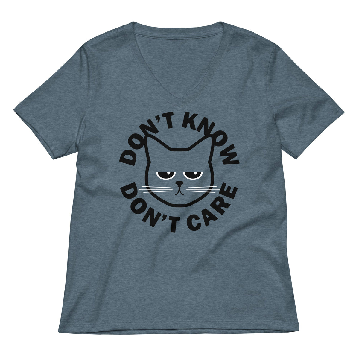 Don't Know Care Women's V-Neck Tee product image 1