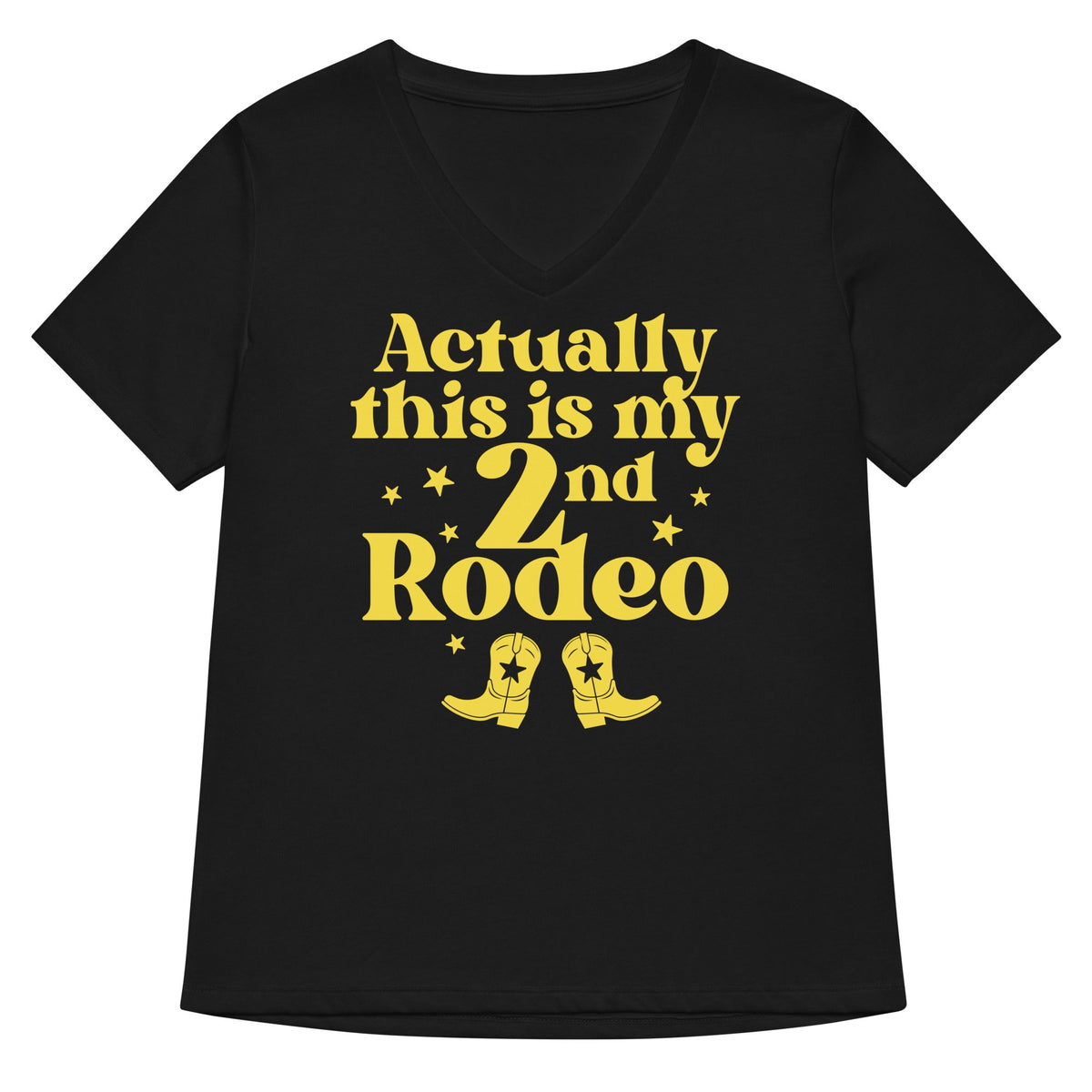 Actually This Is My 2nd Rodeo Women's V-Neck Tee product image 1
