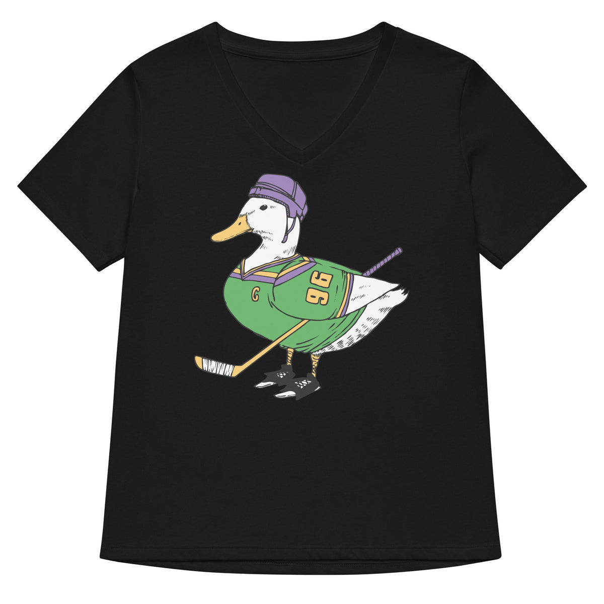 Mighty Duck Women's V-Neck Tee product image 2