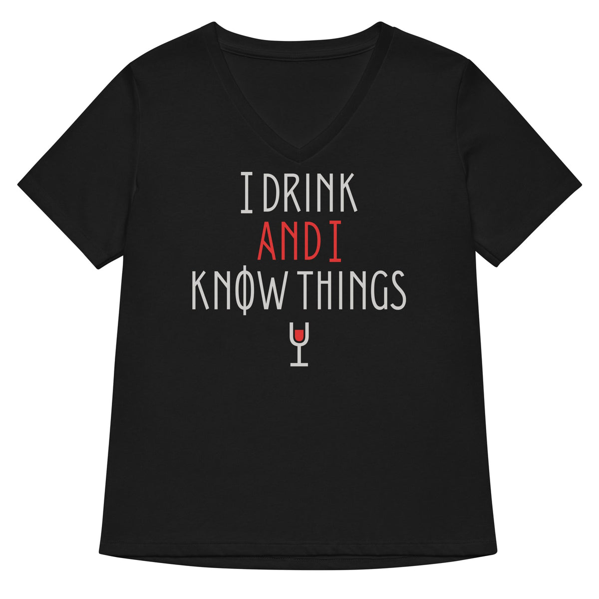 I Drink And I Know Things Women's V-Neck Tee product image 2
