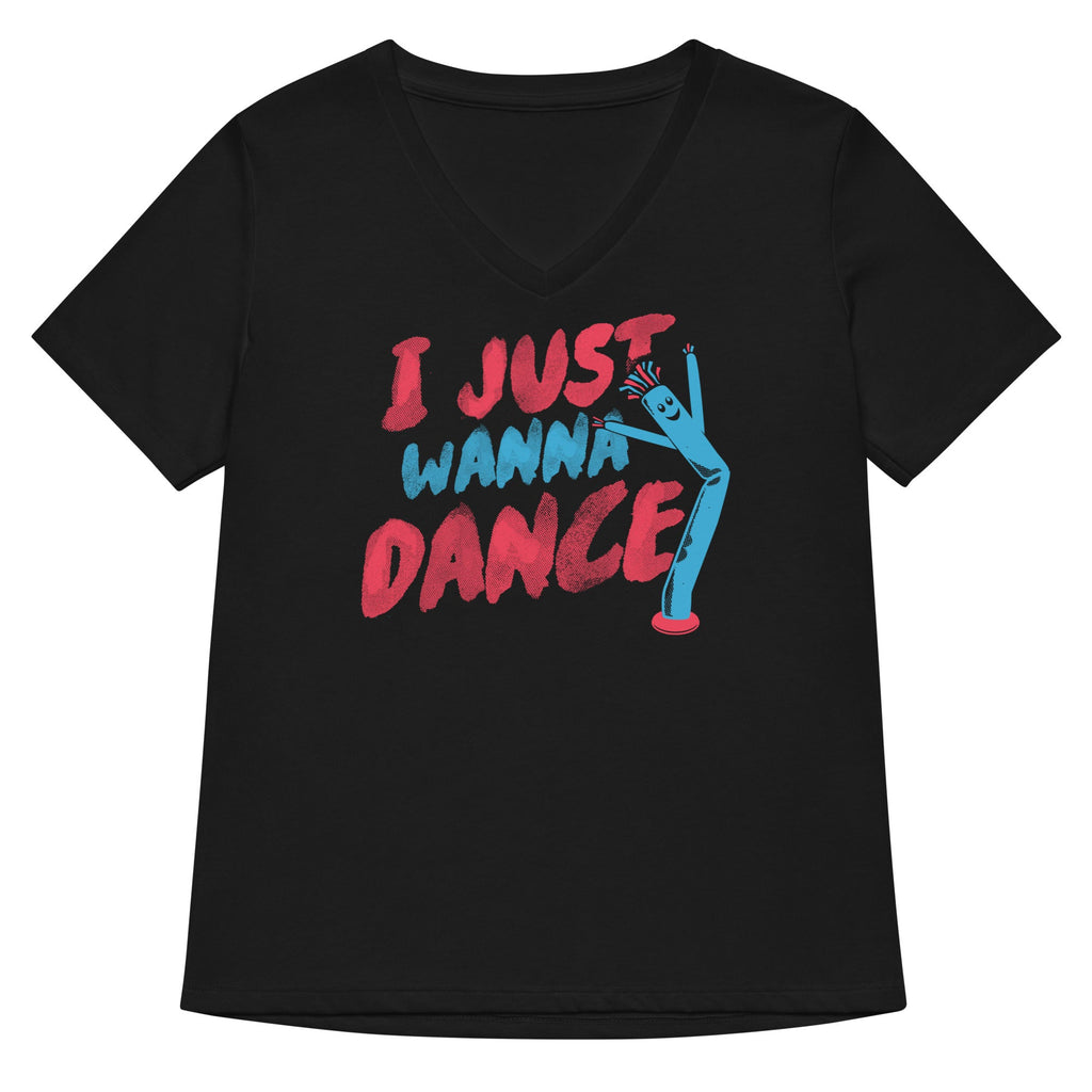 I Just Wanna Dance Women's V-Neck Tee product image 3
