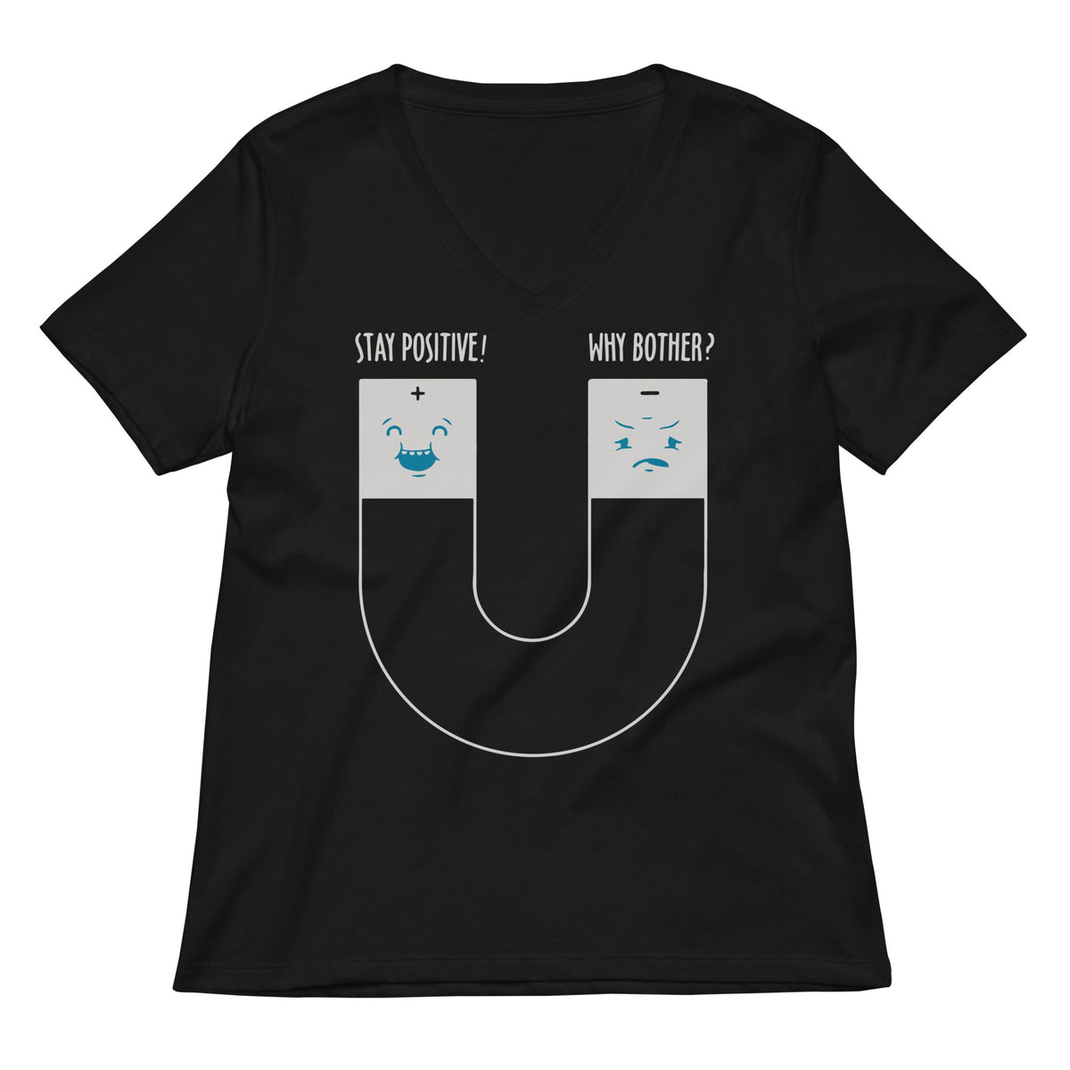 Stay Positive Women's V-Neck Tee product image 2