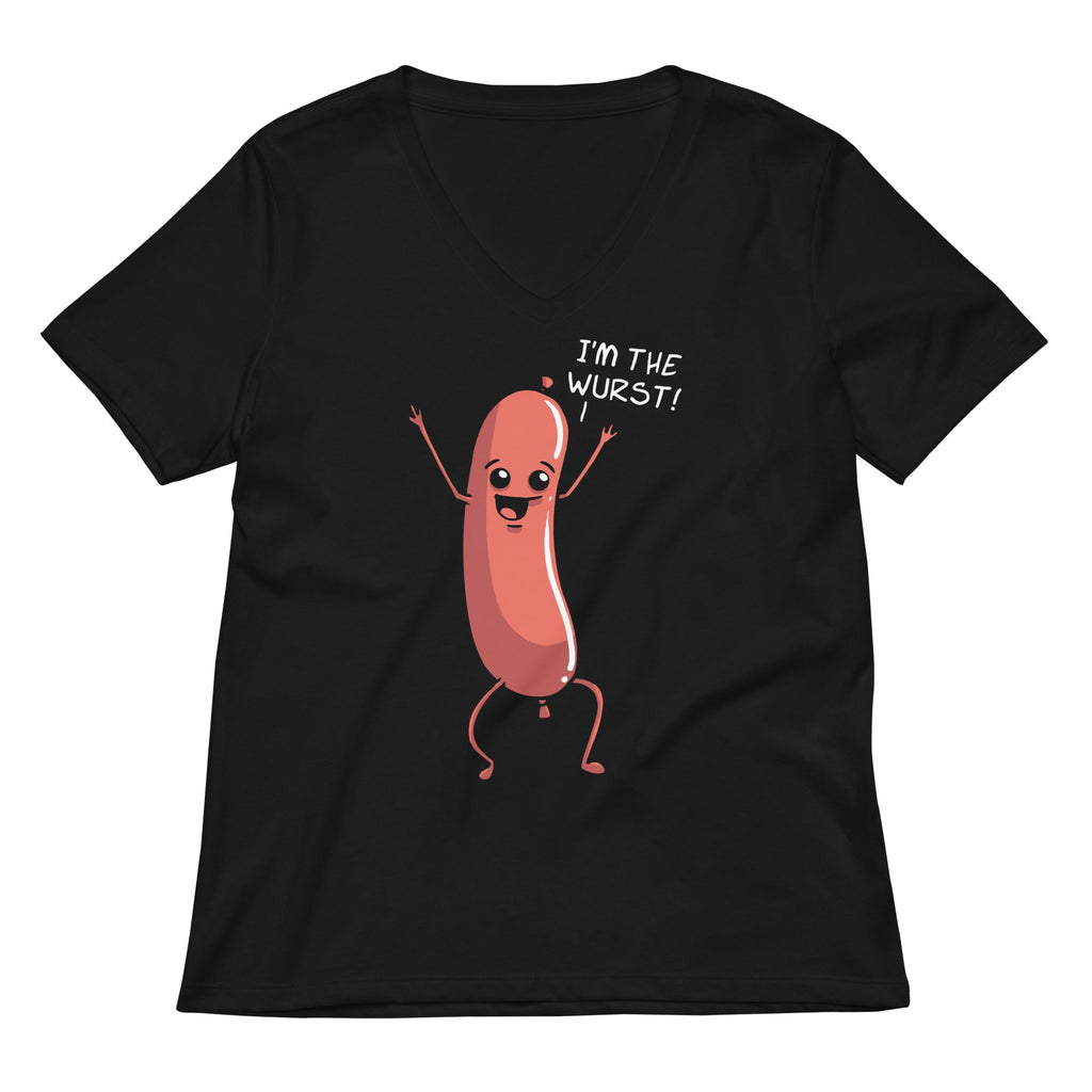 I'm The Wurst Women's V-Neck Tee product image 1