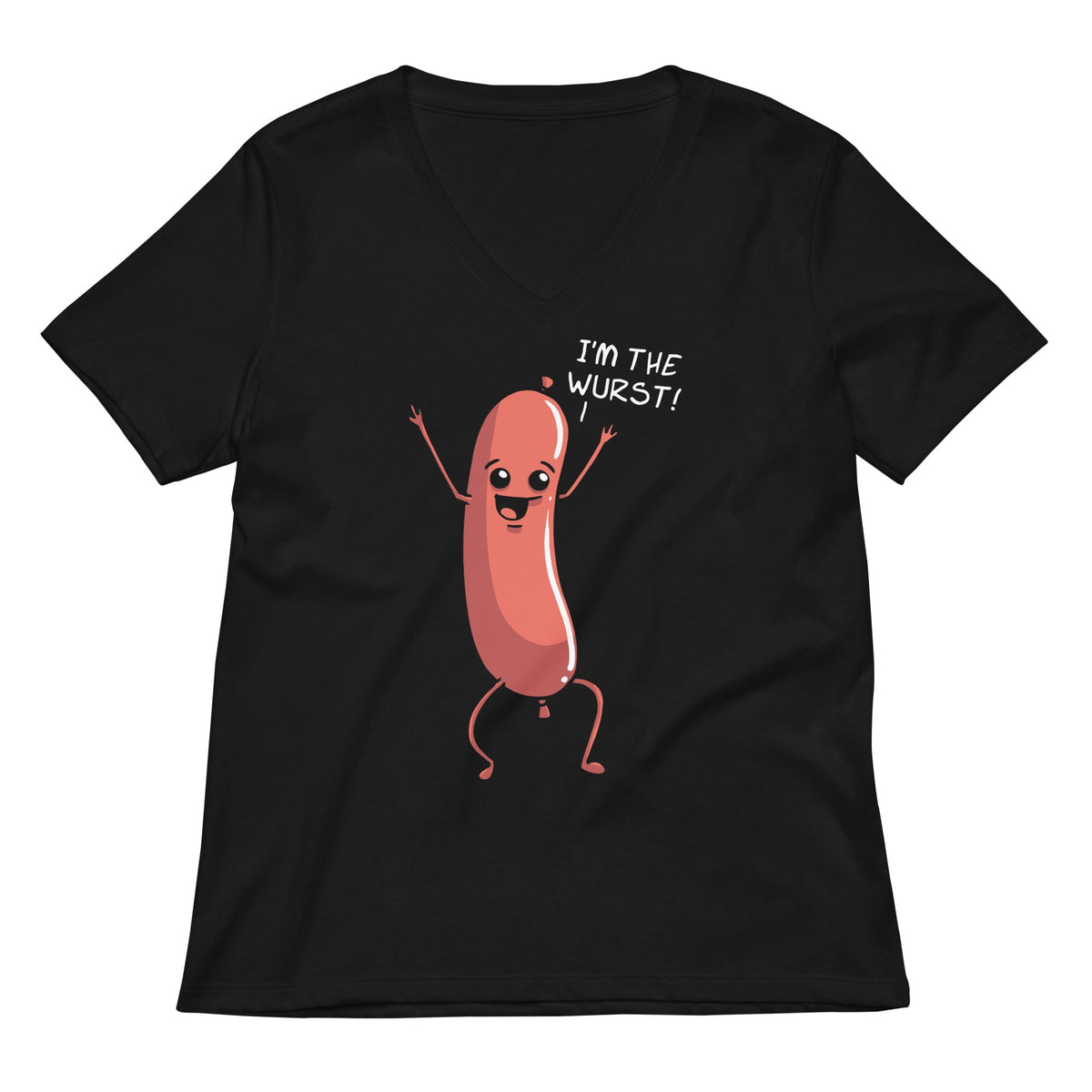 I'm The Wurst Women's V-Neck Tee product image 1
