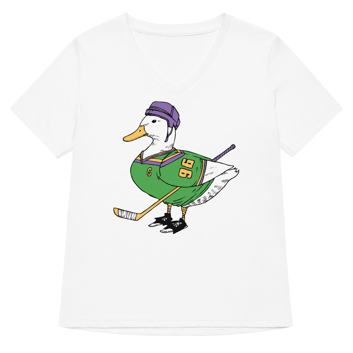 Mighty Duck Women's V-Neck Tee product image 6