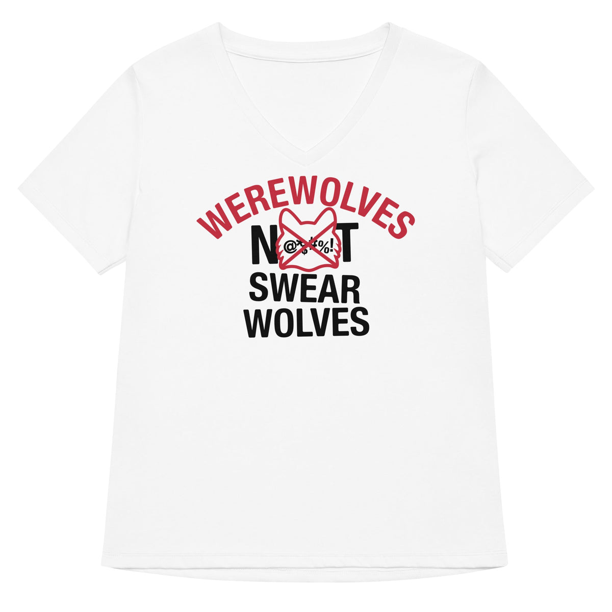 Werewolves Not Swearwolves Women's V-Neck Tee product image 2