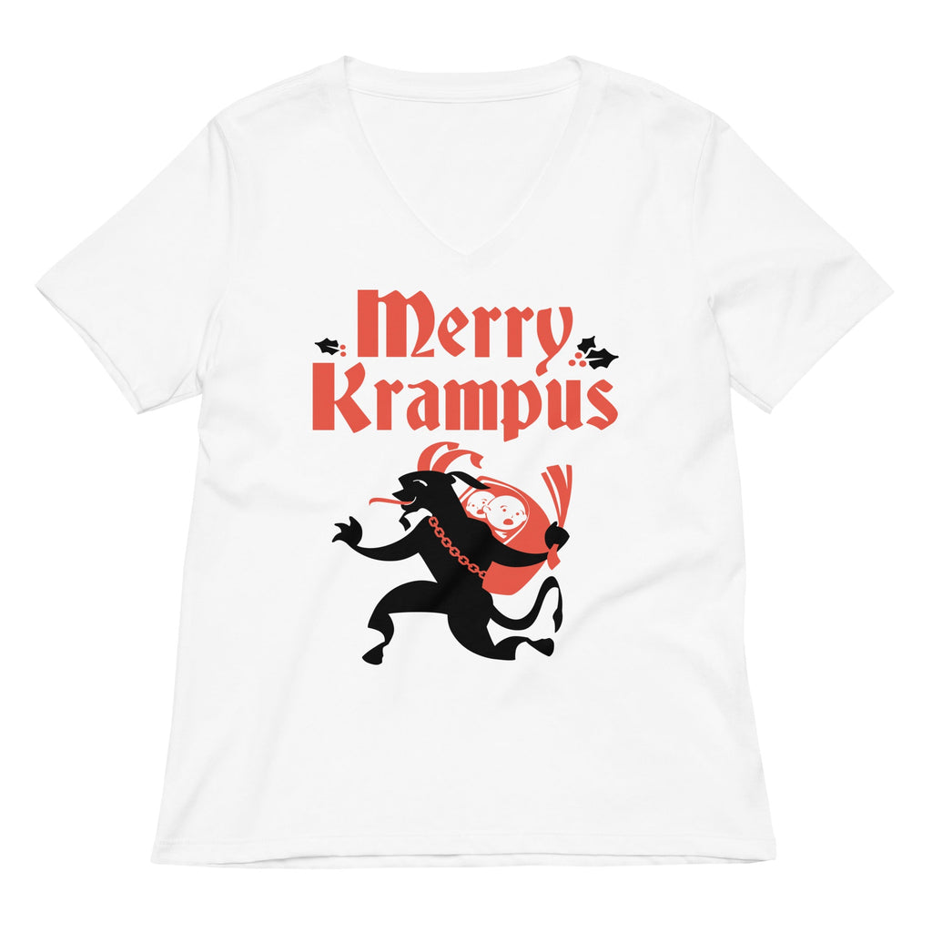 Merry Krampus Women's V-Neck Tee product image 2