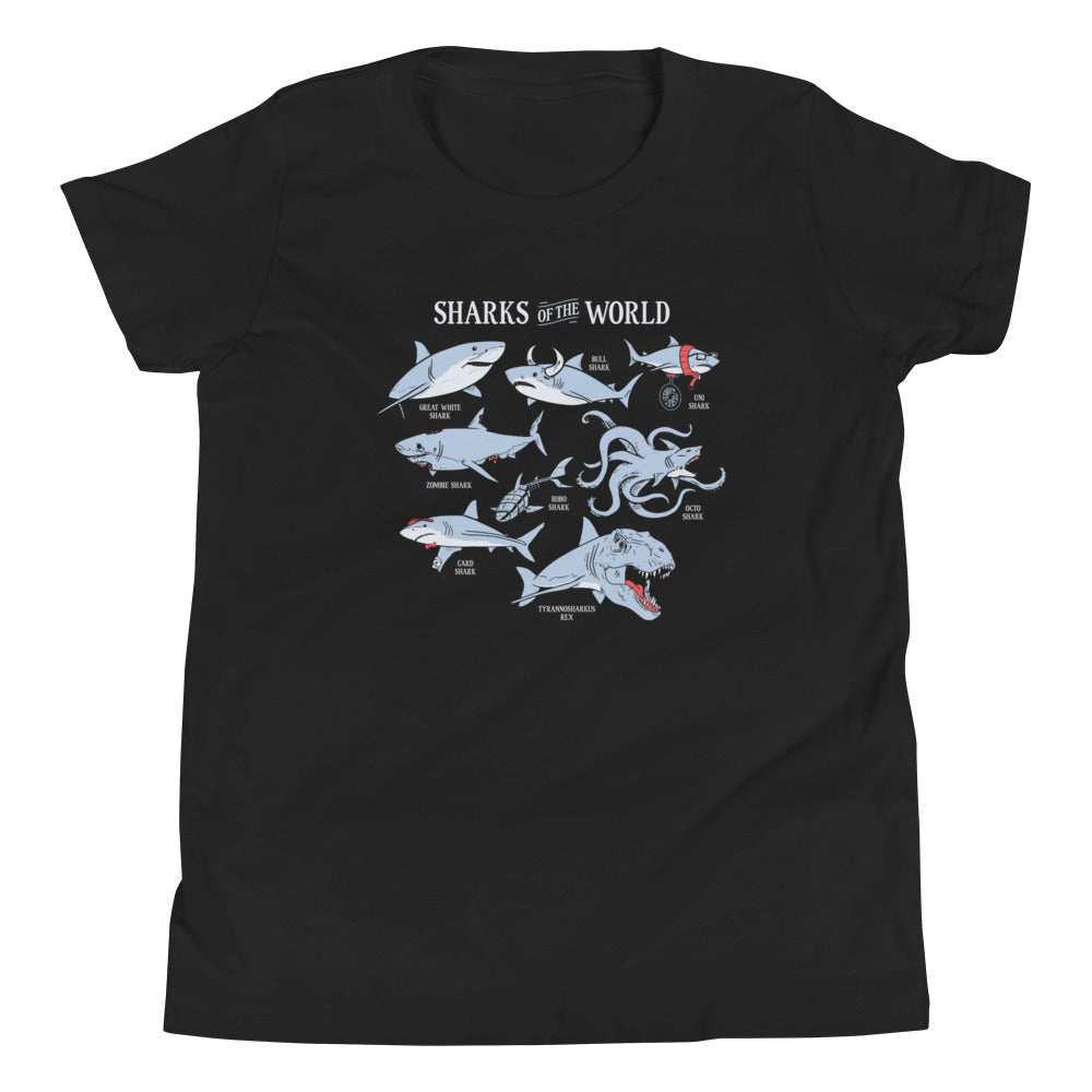 Sharks Of The World Kid's Youth Tee product image 2