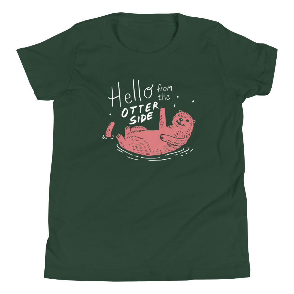 Hello From The Otter Side Kid's Youth Tee product image 3