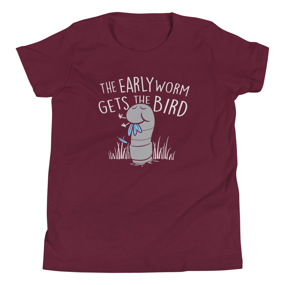 The Early Worm Gets Bird Kid's Youth Tee product image 3
